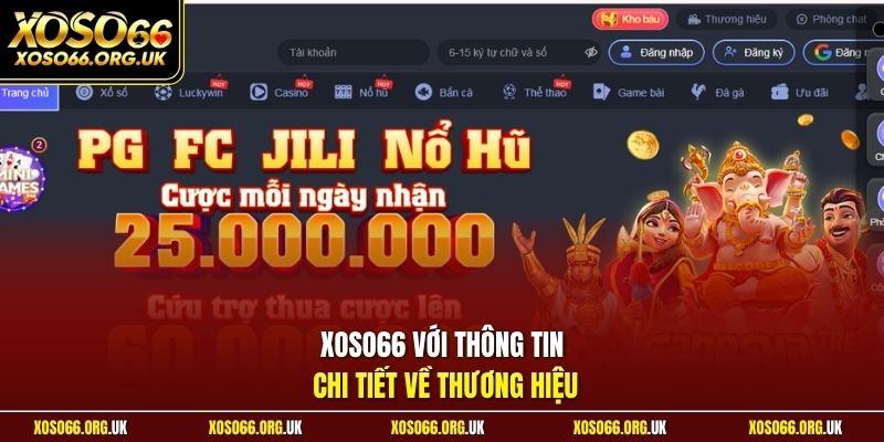 XOSO66 với thông tin chi tiết về thương hiệu